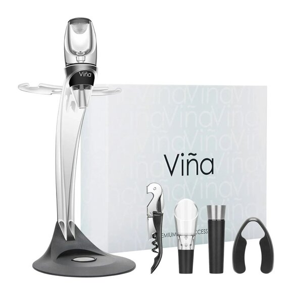 Viña Other - Deluxe Gift Set Wine Aerator Accessories Kit - Aerator Decanter, Corkscrew, More